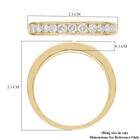 Diamant Half Eternity-Ring, SGL zertifiziert I2-I3 G-H, 375 Gelbgold  ca. 0,50 ct image number 5