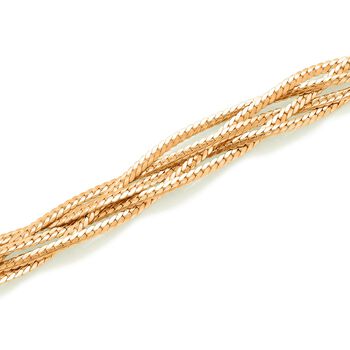 Eisen Gelb Halskette ca. 53.25 cm ca. 41,40g