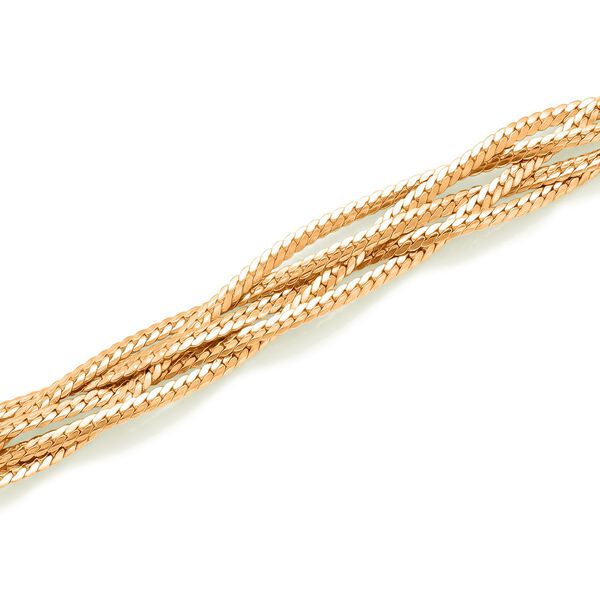 Eisen Gelb Halskette ca. 53.25 cm ca. 41,40g image number 3