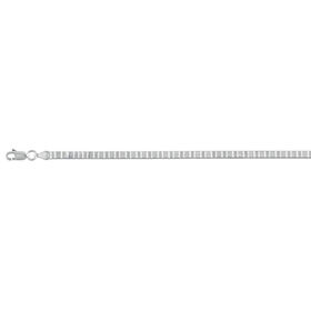 925 Silber rhodiniert Armband ca. 18 cm+ 2.5 cm Exender, ca. 4,24g