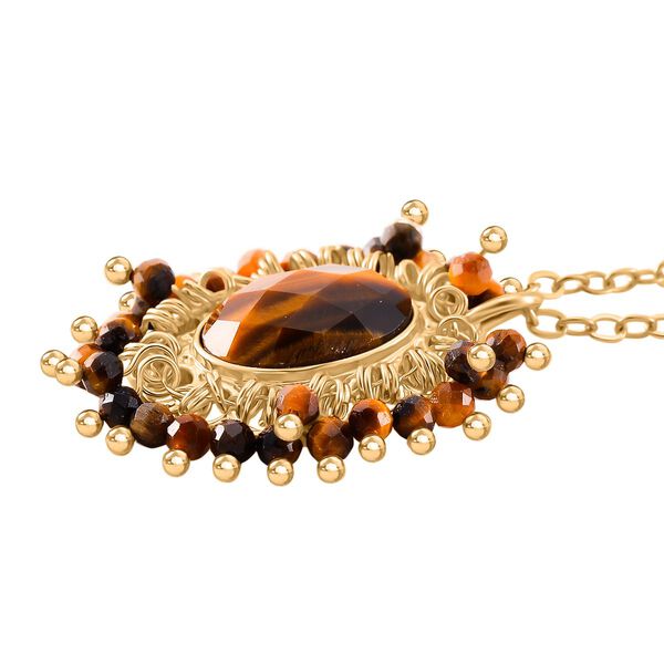 Gelbes Tigerauge Schmuckset - 15 ct. image number 7