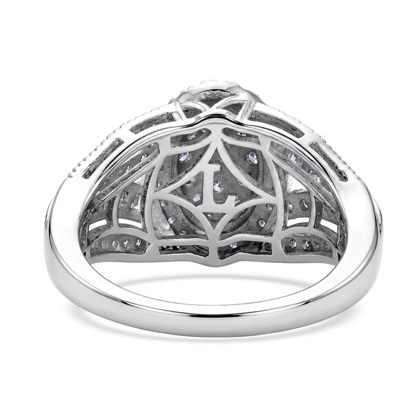 LUXURIANT DIAMOND - Lab Grown Diamant SI-GH SGL zertifiziert Ring 925 Silber Rhodiniert (Gr&ouml;&szlig;e 19.00) ca. 1.00 ct image number 6