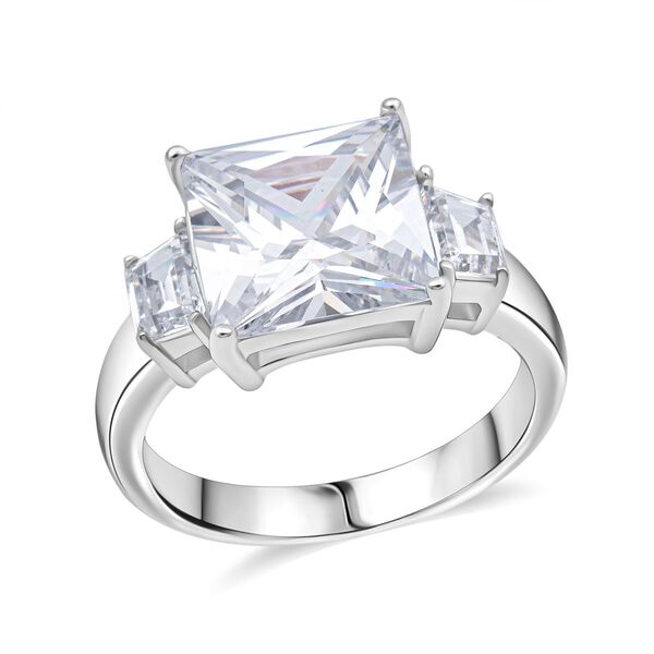 Lustro Stella Wei&szlig;er Zirkonia Trilogie Ring image number 3