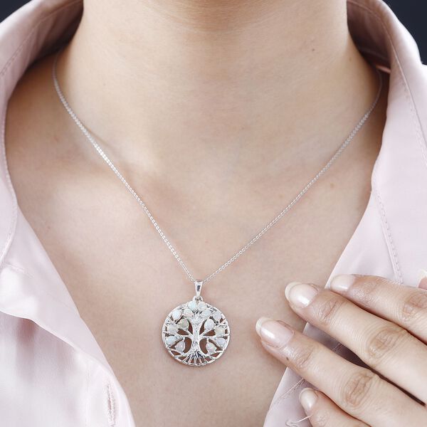 AA äthiopischer Opal-Anhänger, 925 Silber rhodiniert - 1,44 ct. image number 8