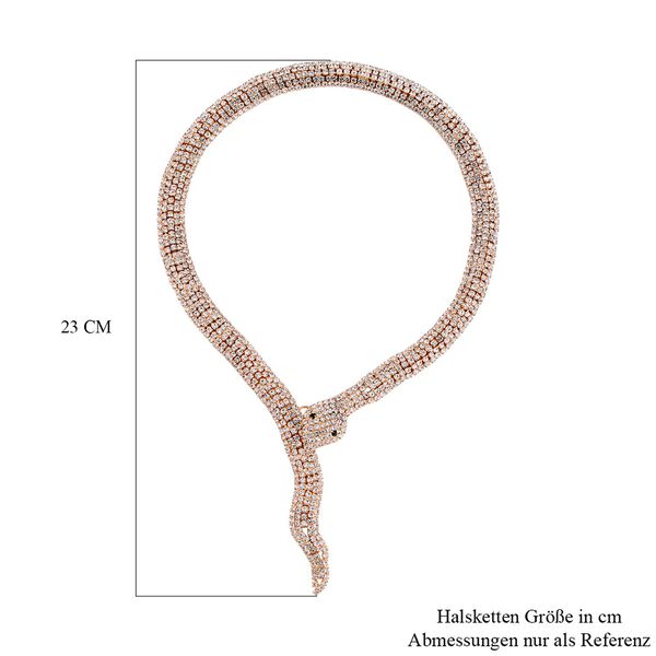 Schwarzer Kristall, Weißer Kristall Halskette ca. 45 cm Reines Messing image number 5