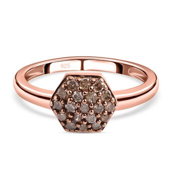 Nat&uuml;rlicher Champagner Diamant-Ring - 0,20 ct.