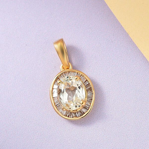 Triphan und Diamant Anhänger - 1,76 ct, image number 2