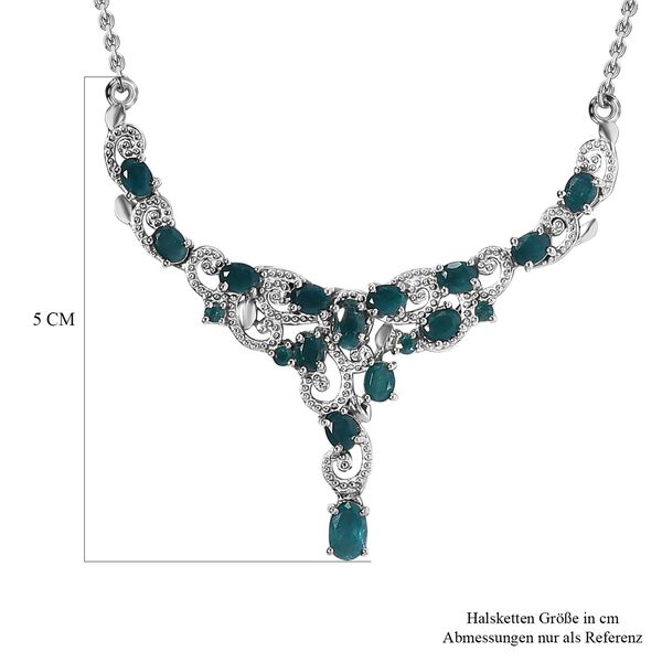 Grandidierit-Halskette, ca. 45 cm, 925 Silber platiniert ca. 2.90 ct image number 6