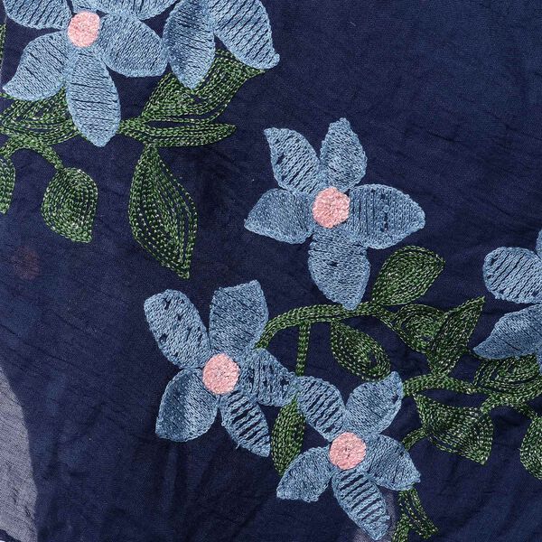 Kimono mit Stickerei, Einheitsgröße Dunkelblau image number 4