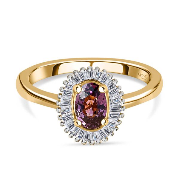 AA Lavendel Spinell und Diamant Ring - 0,70 ct.