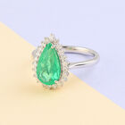 RHAPSODY AAAA kolumbianischer Smaragd und Diamant-Ring, VS E-F, 950 Platin, zertifiziert und geprüft  ca. 2,50 ct image number 1