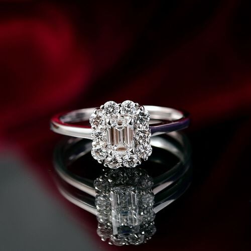 Lab Grown Diamant VS Ring 375 Gold (Größe 18.00) ca. 1,00 ct image number 1