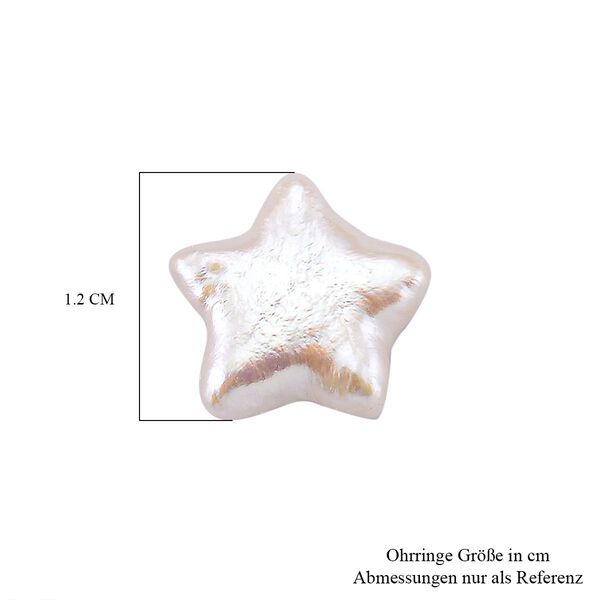 Keshi Perle Stern Ohrstecker image number 4