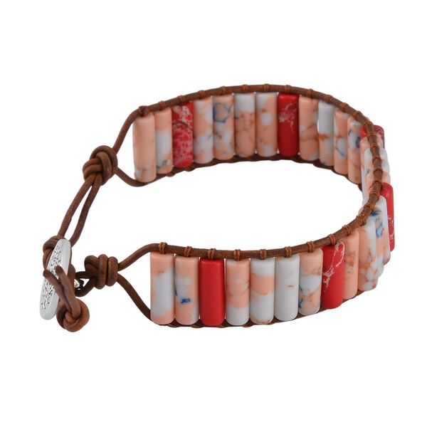 Imperial Jaspis Armband ca. 19 cm Schwarz oxidiert ca. 70.00 ct image number 3