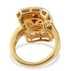 Madeira Citrin und Zirkon Ring 925 Silber vergoldet  ca. 3,24 ct image number 5