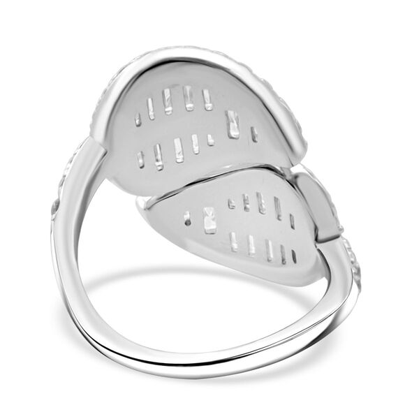 Lustro Stella Weißer Zirkonia Ring 925 Silber rhodiniert (Größe 20.00) image number 4