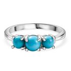 Amerikanischer natürlicher, Sleeping Beauty Türkis Ring 925 Silber platiniert (Größe 21.00) ca. 1.11 ct