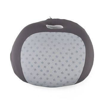 LIVMORE Sitzkissen, viskoelastischer Schaum, k&uuml;hlender Stoff, 50x46x15cm, Grau