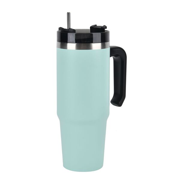 Edelstahlbecher 887 ml mit Strohhalm in T&uuml;rkis image number 7