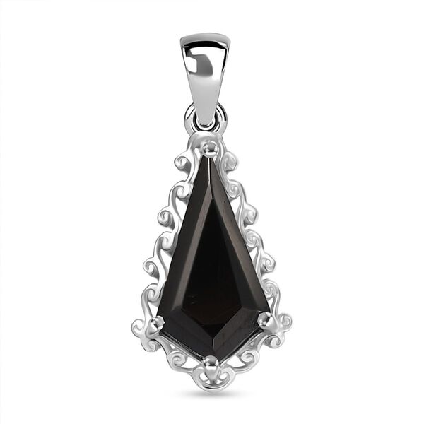 D'Joy Elite Shungit Anh&auml;nger 925 Silber rhodiniert ca. 1.75 ct