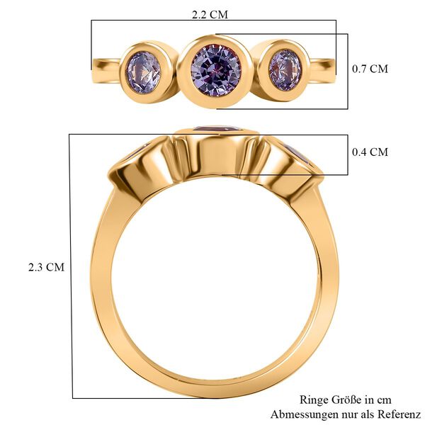 Labor  Alexandrit Ring - 1,41 ct. image number 7