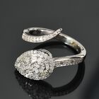 Diamant Ring 925 Silber Platin-Überzug image number 1