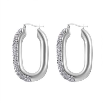 Wei&szlig;e Kristall-Ohrringe - 1,57 ct.