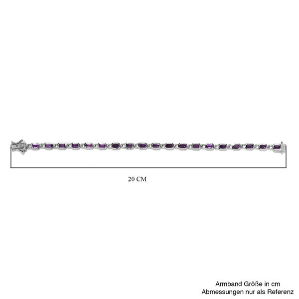 Marokkanischer Amethyst Armband ca. 19 cm 925 Silber platiniert ca. 5,36 ct image number 5