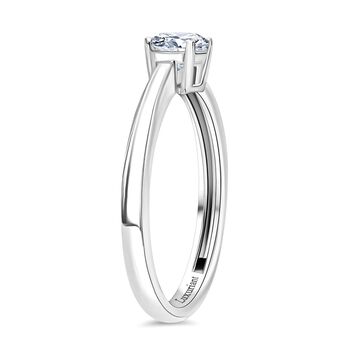 LUXURIANT SGL zertifizierter VS-EF Labor Rundschliff Diamant Ring in 950 Platin - 0,50 ct.