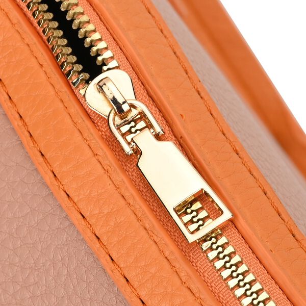 SATCHEL Moderne Handtasche mit Crossbody Gurt, 34x11x22 cm, rosa image number 5