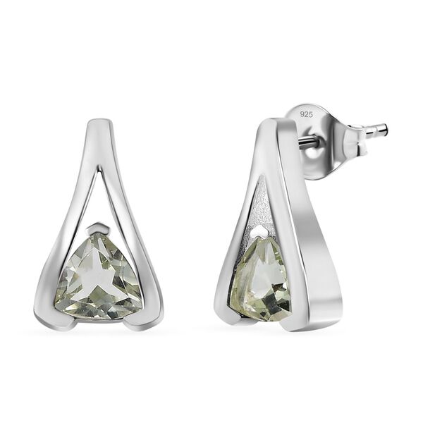 AA Prasiolith Ohrringe - 1,43 ct.