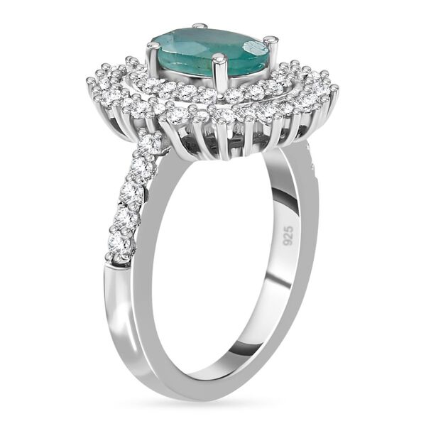 Grandidierit und Zirkon Ring 925 Silber platiniert  ca. 2,03 ct image number 5