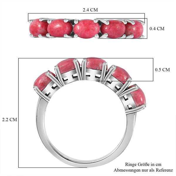 Thulit Ring 925 Silber rhodiniert (Größe 16.00) ca. 1,94 ct image number 7