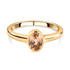 Ceylon kaiserlicher Granat Ring, 925 Silber Gelbgold Vermeil (Größe 20.00) ca. 0.97 ct