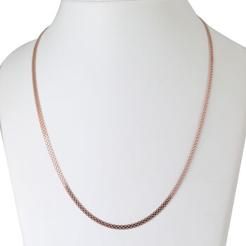 BISMARK 3 LINES 925 Silber ros&eacute;vergoldet Halskette ca. 50 cm ca. 4,94g