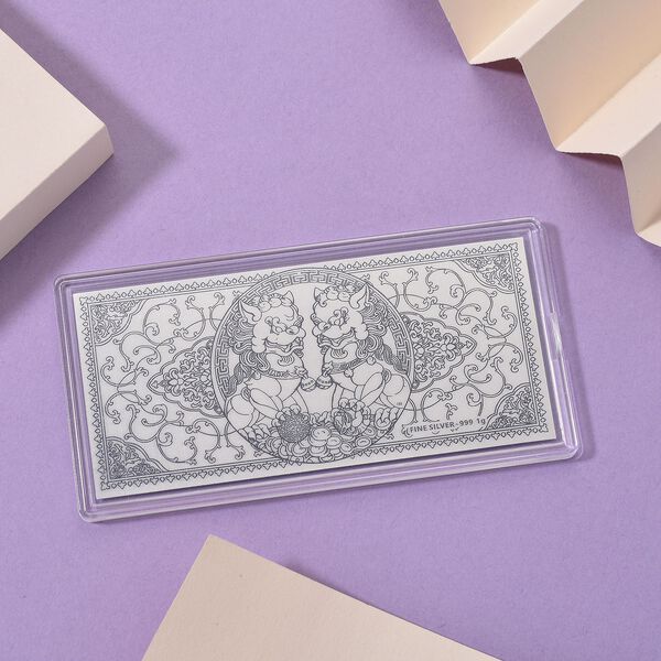 999er Silberfolie mit Pixiu-Motiv, 1 Gramm image number 1