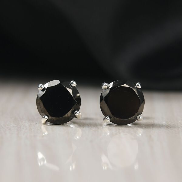 D'Joy Elite Shungit Ohrringe 925 Silber platiniert ca. 2.47 ct image number 2