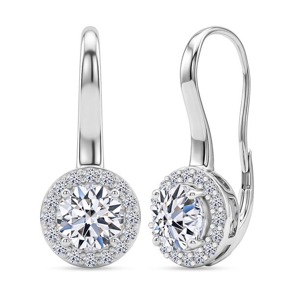 LUXURIANT DIAMOND - Lab Grown Diamant SI-GH SGL zertifiziert Ohrringe 925 Silber Rhodiniert ca. 3.00 ct