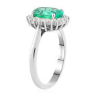 RHAPSODY AAAA kolumbianischer Smaragd und weißer Diamant-Ring, VS E-F, 950 Platin  ca. 2,20 ct image number 3