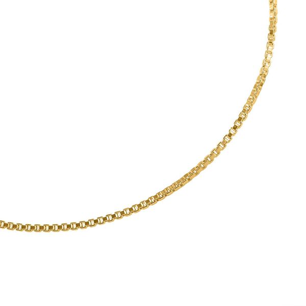 2er-Set Venezianische Box-Kette und Armband, vergoldetes Silber image number 8