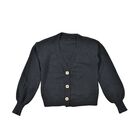 La Marey - Strickjacke mit Knöpfen, Schwarz