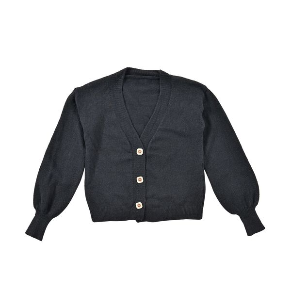 La Marey - Strickjacke mit Knöpfen, Schwarz image number 0