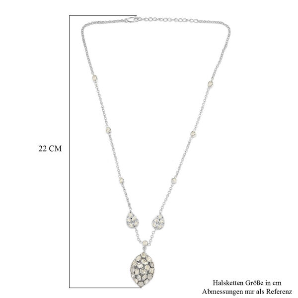 Polki Diamant Halskette, 45 cm - 2 ct. image number 4