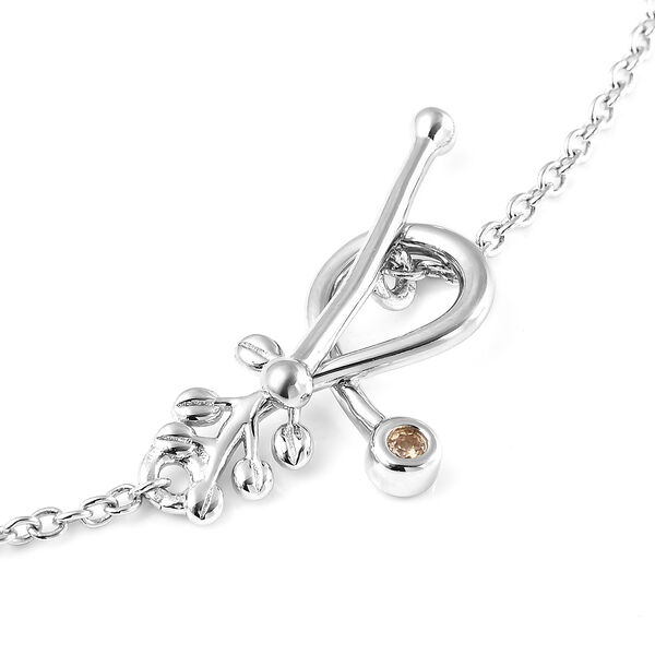 Meteorit Halskette 45 cm 925 Silber rhodiniert ca. 31,80 ct image number 5