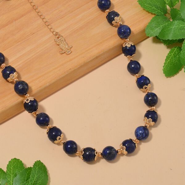 Lapislazuli Halskette, 45 cm - 420 ct. image number 2