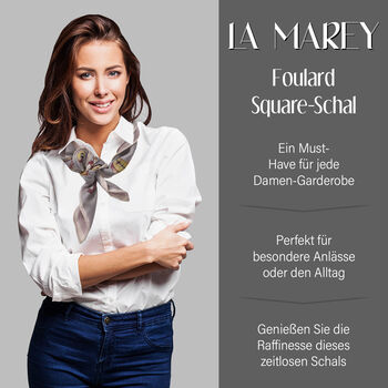 LA MAREY Foulard Quadratischer Schal, Pink