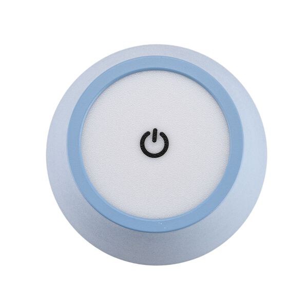 Wiederaufladbare, dimmbare Metall-Tischlampe, 11x38cm, Blau image number 5