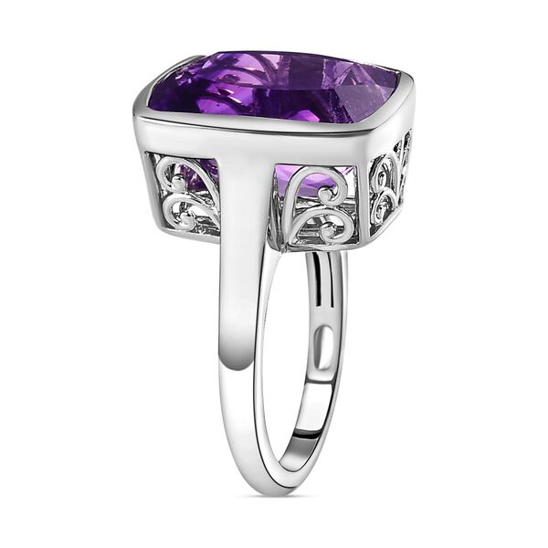 Nat&uuml;rlicher, marokkanischer Amethyst-Solit&auml;r-Ring - 10,83 ct. image number 5