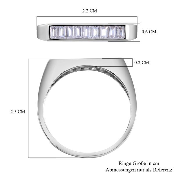 LUSTRO STELLA - Wei&szlig;er Zirkonia-Ring - 0,90 ct. image number 5