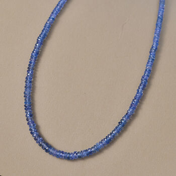 RHAPSODY AAAA Ceylon Saphir 45cm Halskette in 950 Platin - 55 ct.